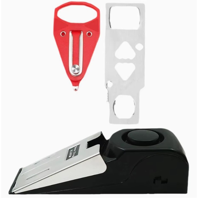 Door Stop Alarm - Anti-theft portable door stop alarm