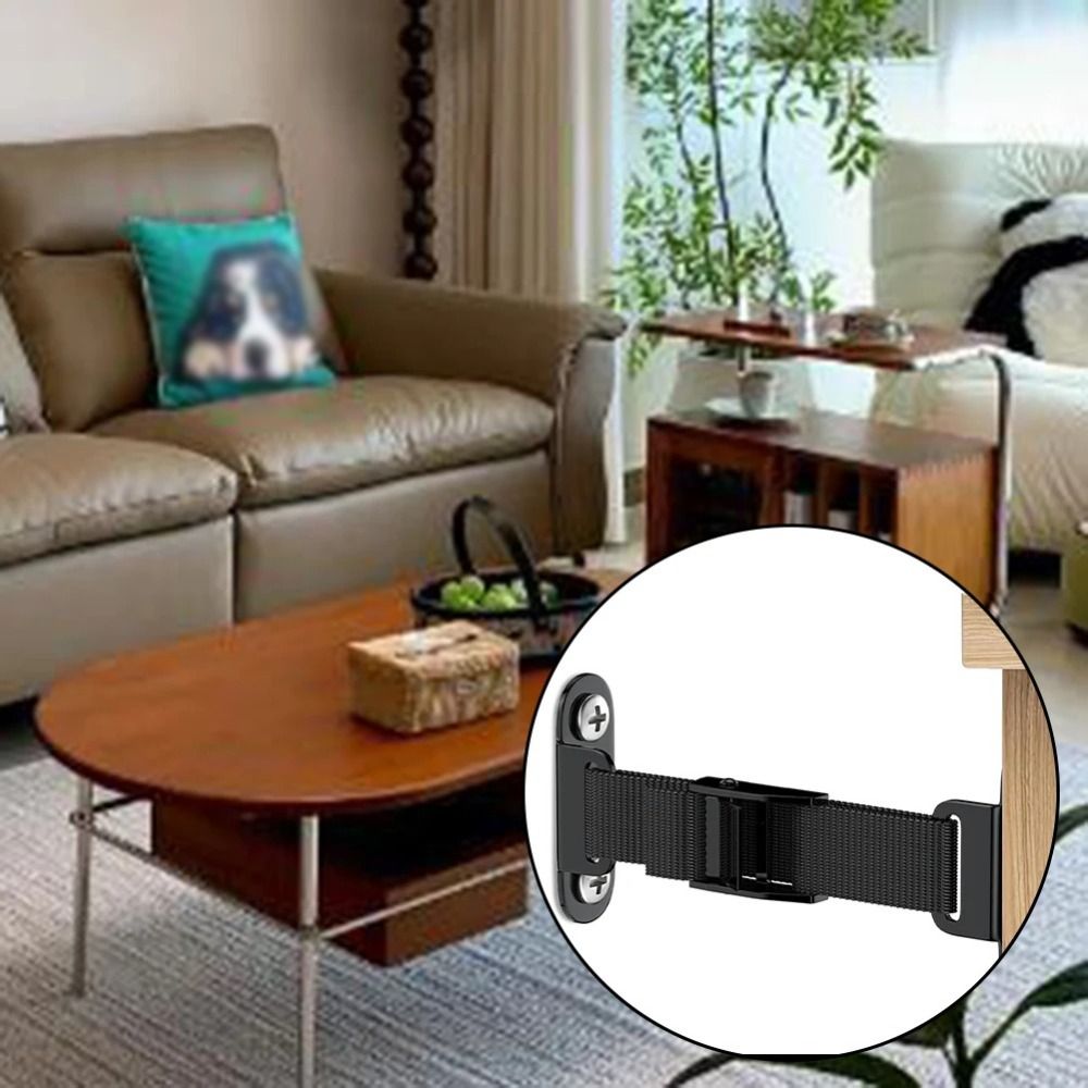 Earthquake Anchor Strap - Earthquake Proof Furniture Anchors Child Proofing