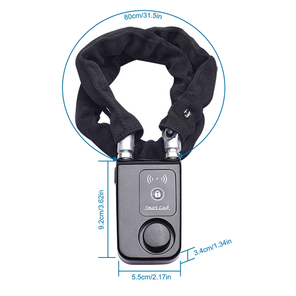 Security Chain Door - Smart Bluetooth Chain Lock Keyless Bike/Motorcycle