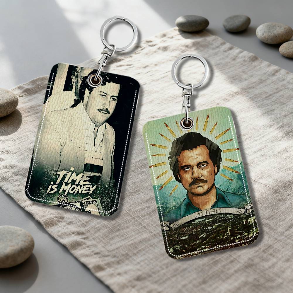 Lockbox Key Secure - N-Narcos P-PABLO E-ESCOBAR Card Holder Keychain
