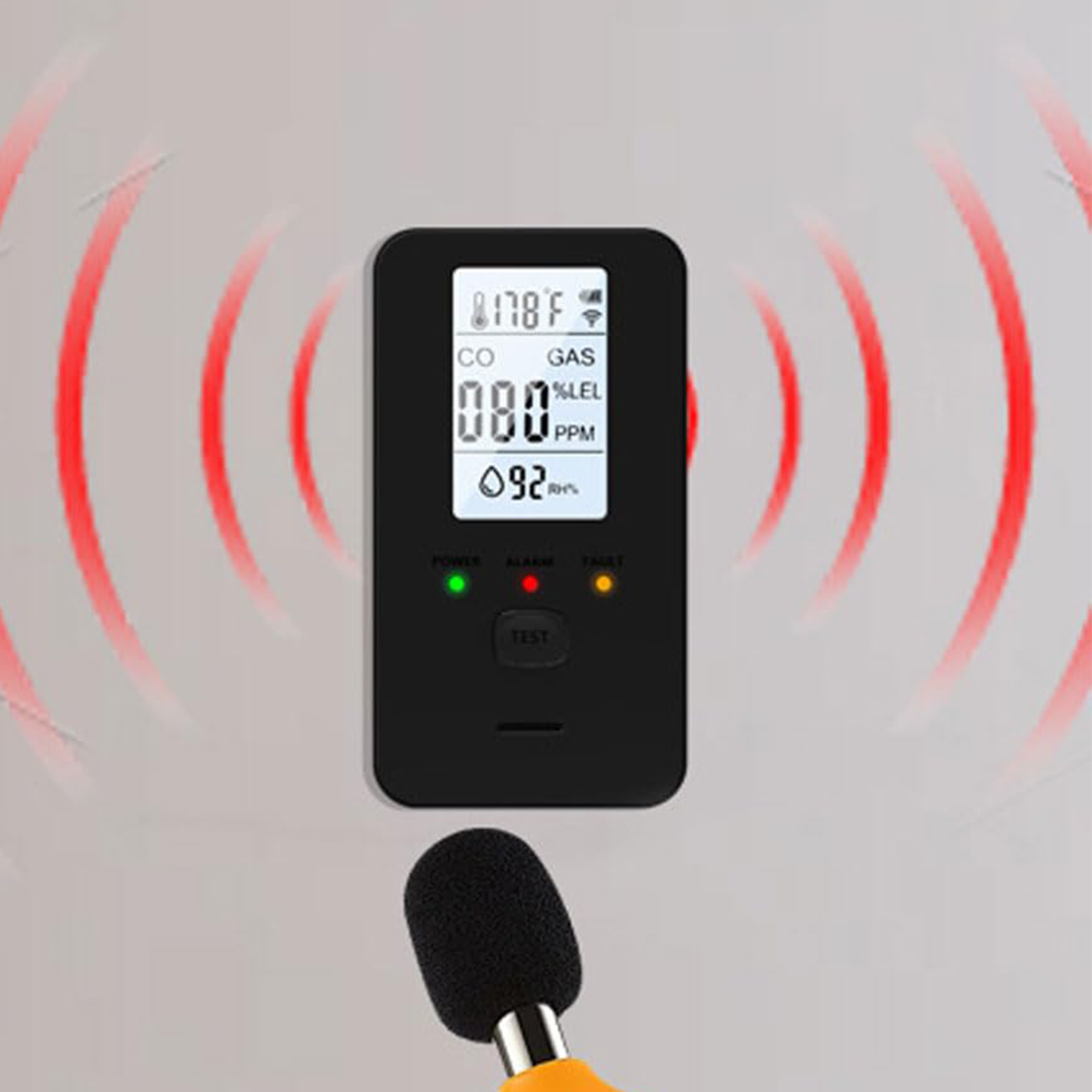 Co Detector Plug - 4-in-1 Gas & Carbon Monoxide Detector