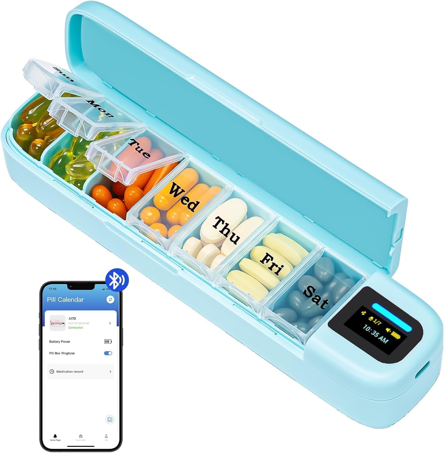 Smart Pill Organizer with Alar - Medicine Cabinet Lock review and price