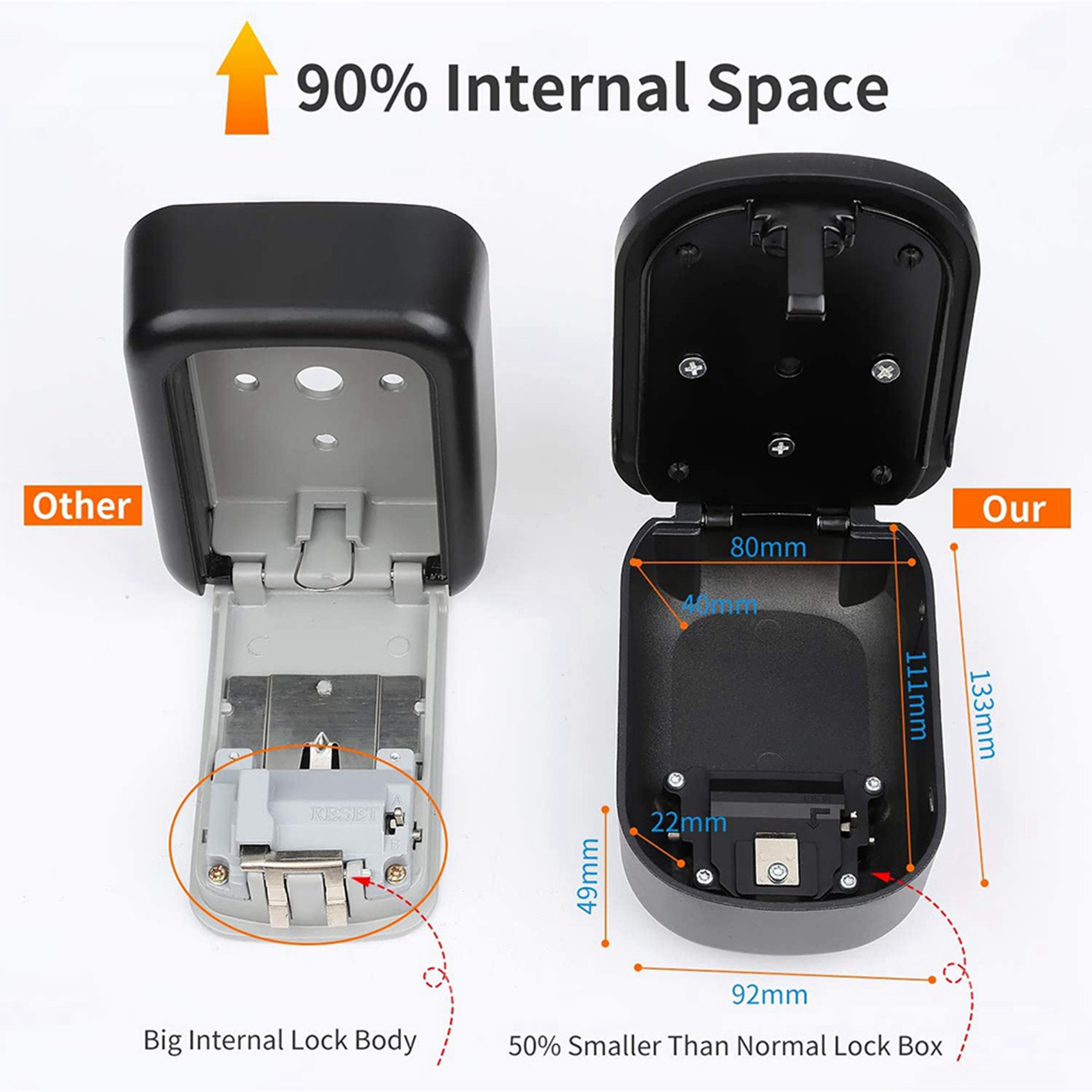 ABKN-2X Key Lock Box Wall Moun - Lockbox Key Secure review and price