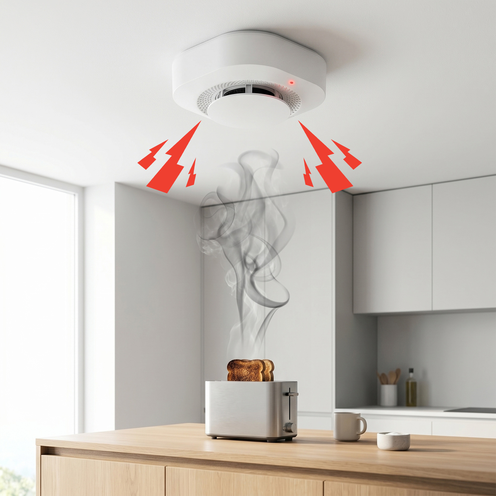 4 / 6 / 8 / 12 PCS Tuya Zigbee - Smoke Detector Interconnected review and price