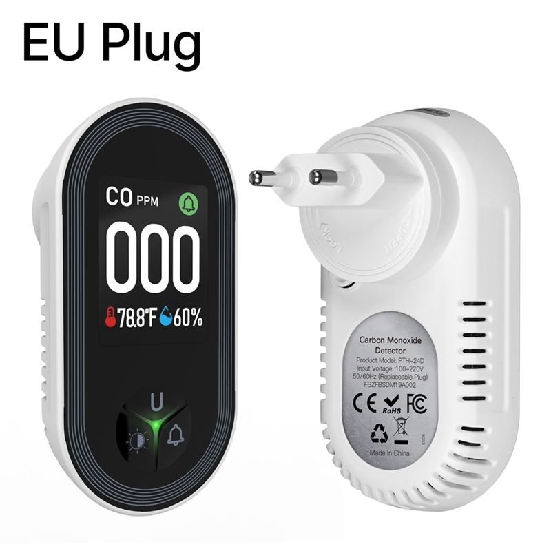Built-In CO Monitor Alarm Soun - Co Detector Plug review and price