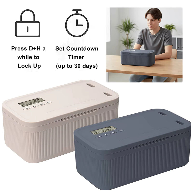 Lock Box with Timer Phone Lock - Medicine Cabinet Lock review and price