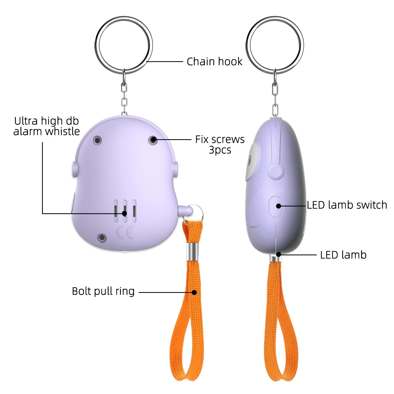 Personal Self Defense 5Pcs Ala - Personal Alarm Keychain review and price