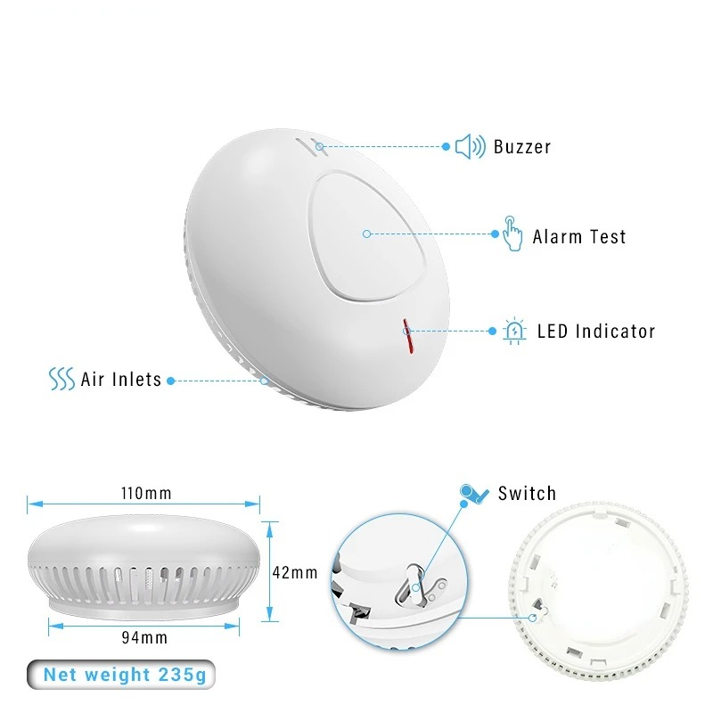 Smart home security alarm syst - Smoke Detector Interconnected review and price