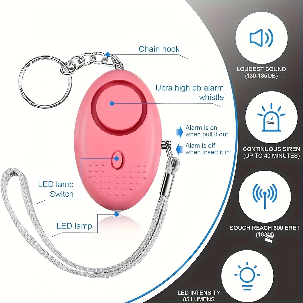 130dB Personal Safety Alarm wi - Personal Alarm Keychain review and price
