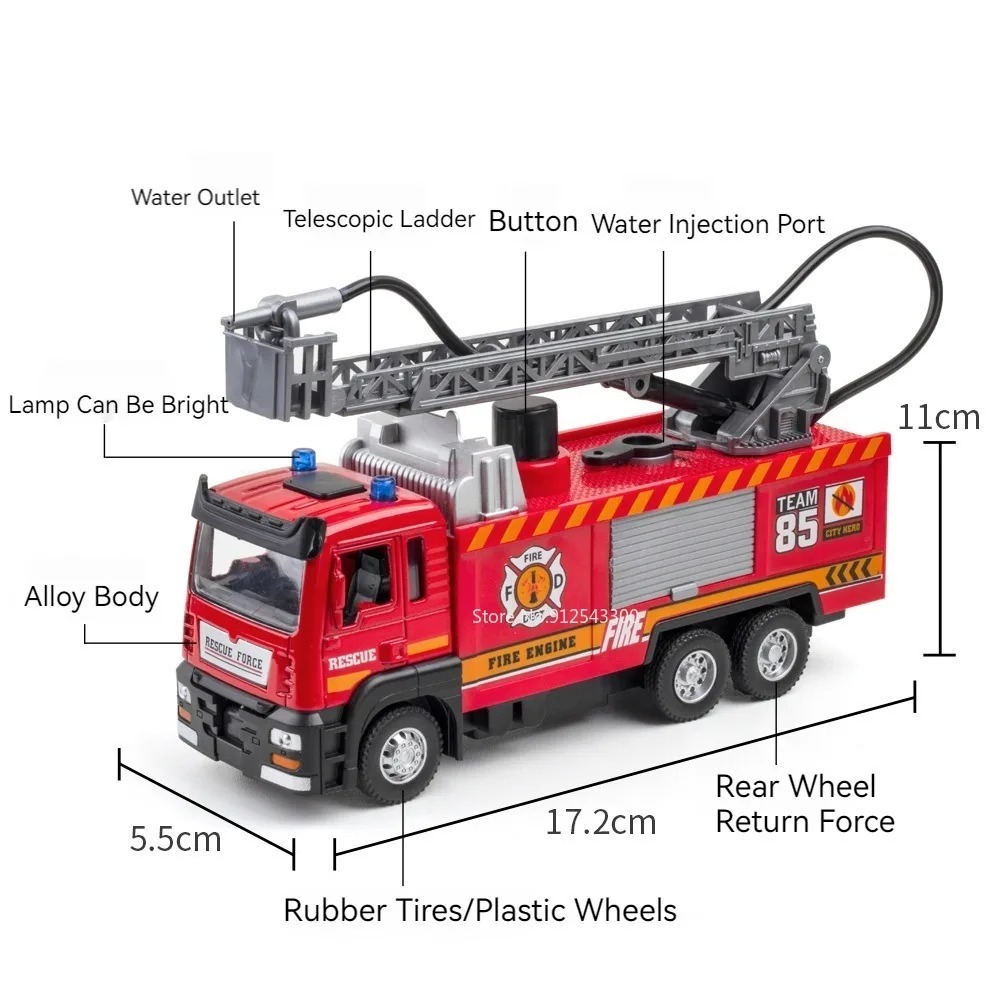 1:32 Scale Water Spray Fire Tr - Fire Escape Ladder review and price