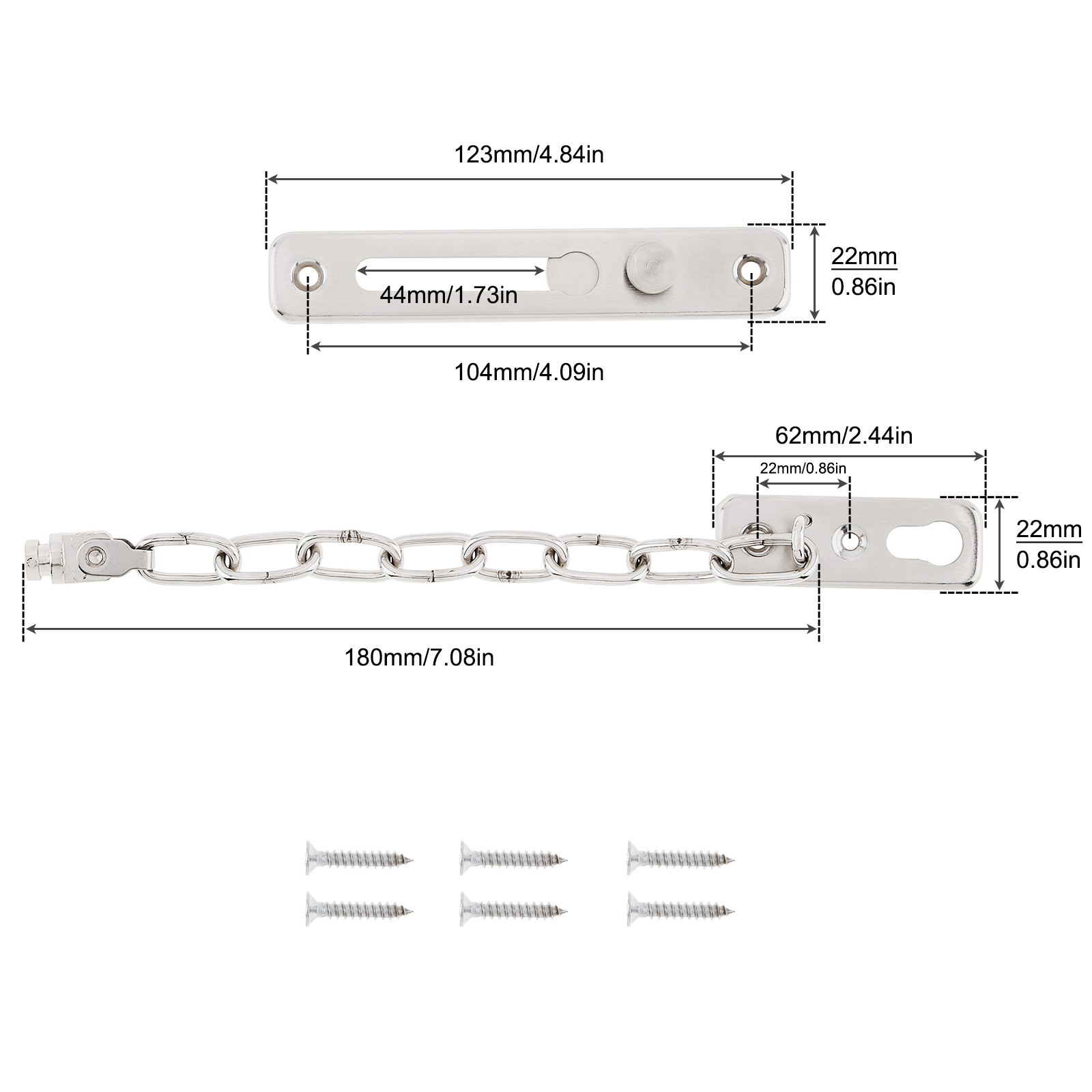 Solid Security Door Sliding Ch - Security Chain Door review and price