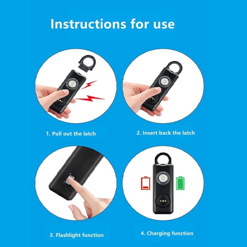 130 High DB Safe Sound Persona - Personal Alarm Keychain review and price