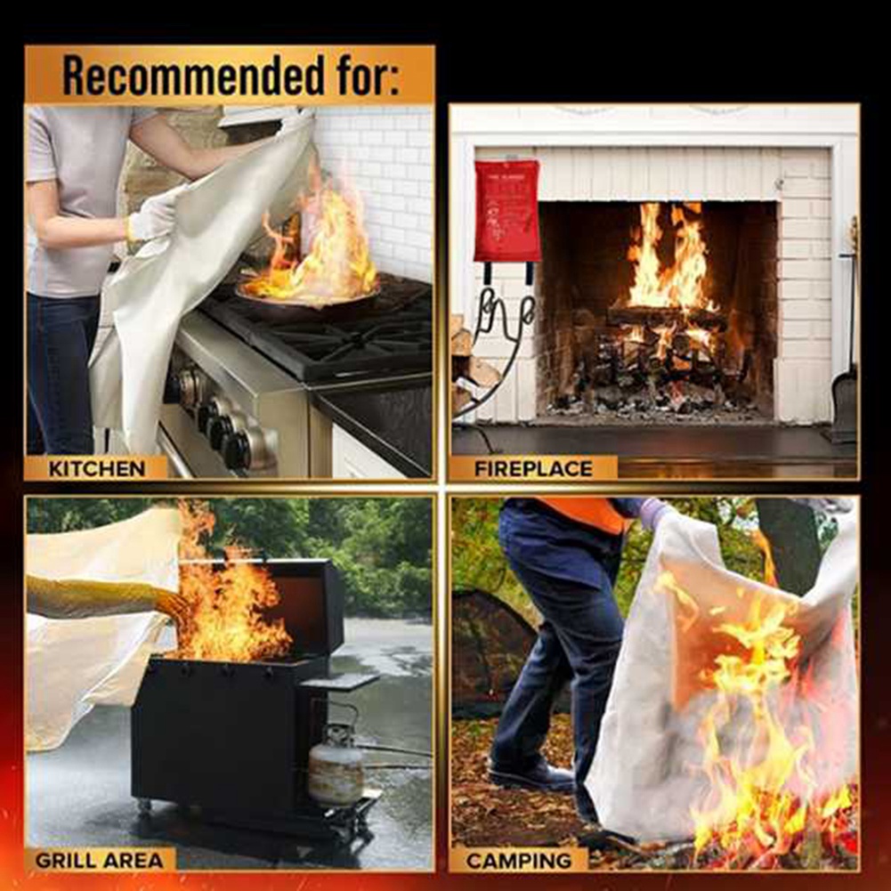 AED2-Emergency Fire Blanket, F - Fire Blanket Kitchen review and price