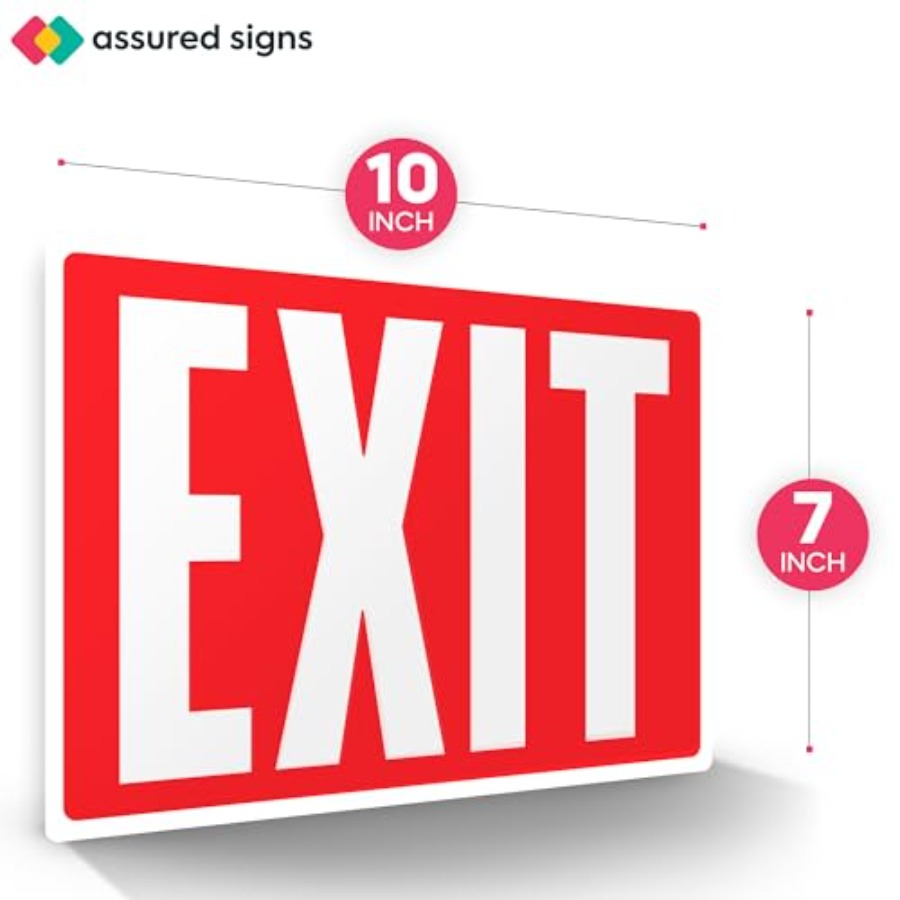 Exit Sign Stickers, Glow in th - Emergency Exit Sign review and price