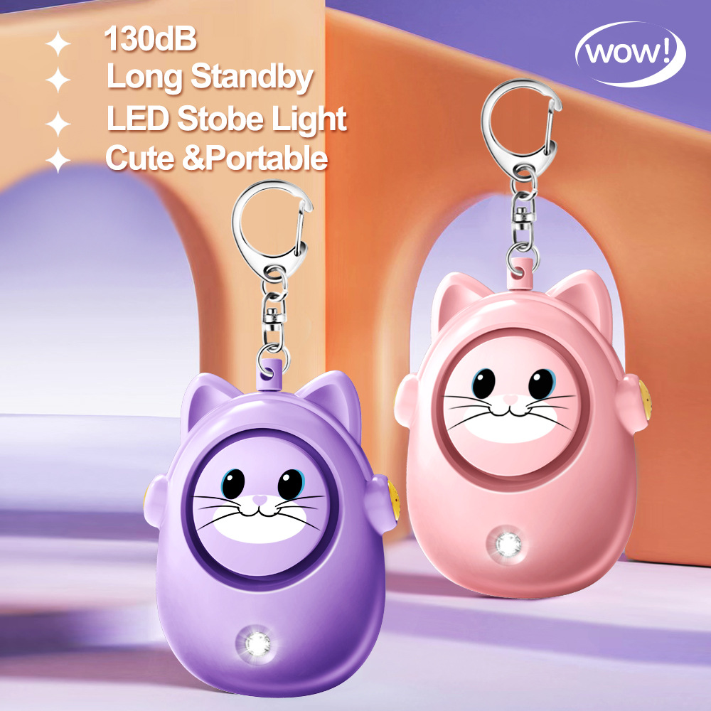 H8 2024 New Cute Cat Personal  - Personal Alarm Keychain review and price
