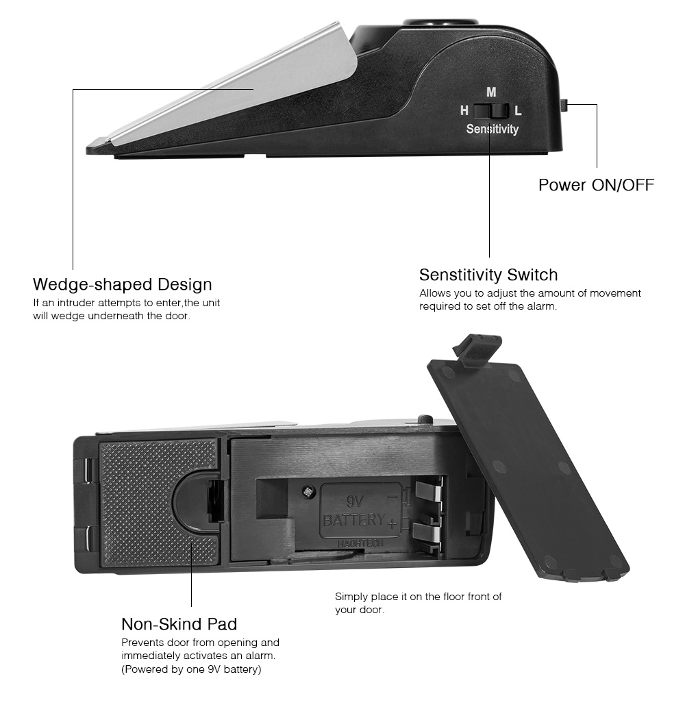 Wireless Anti-theft Door Stop  - Door Stop Alarm review and price