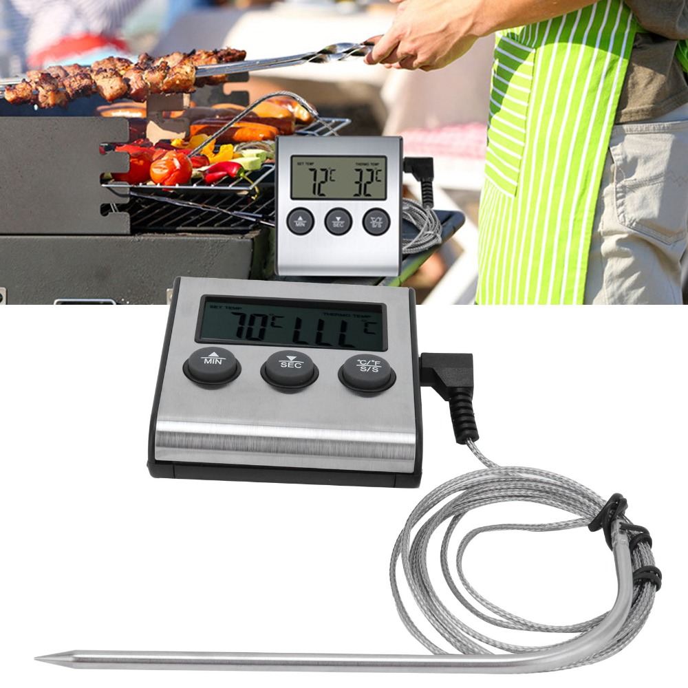 Silver Digital BBQ Meat Thermo - Pool Alarm Float review and price
