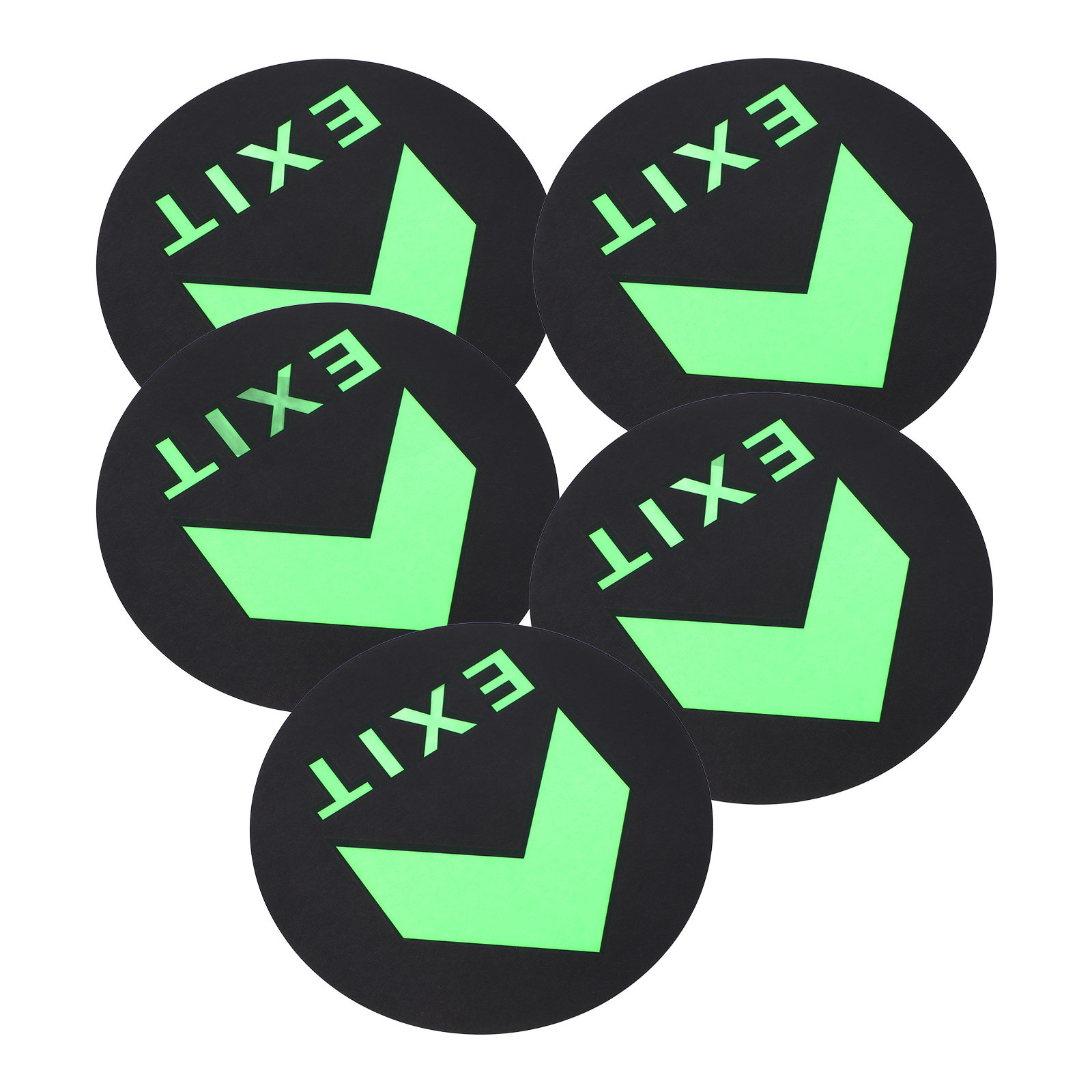 5Pcs Glow in Dark Exit Safety  - Emergency Exit Sign review and price