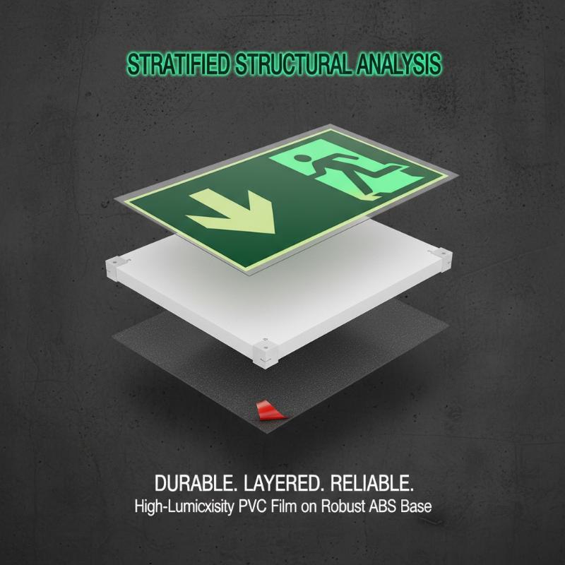 1 Sheet Glow-In-The-Dark Safet - Emergency Exit Sign review and price