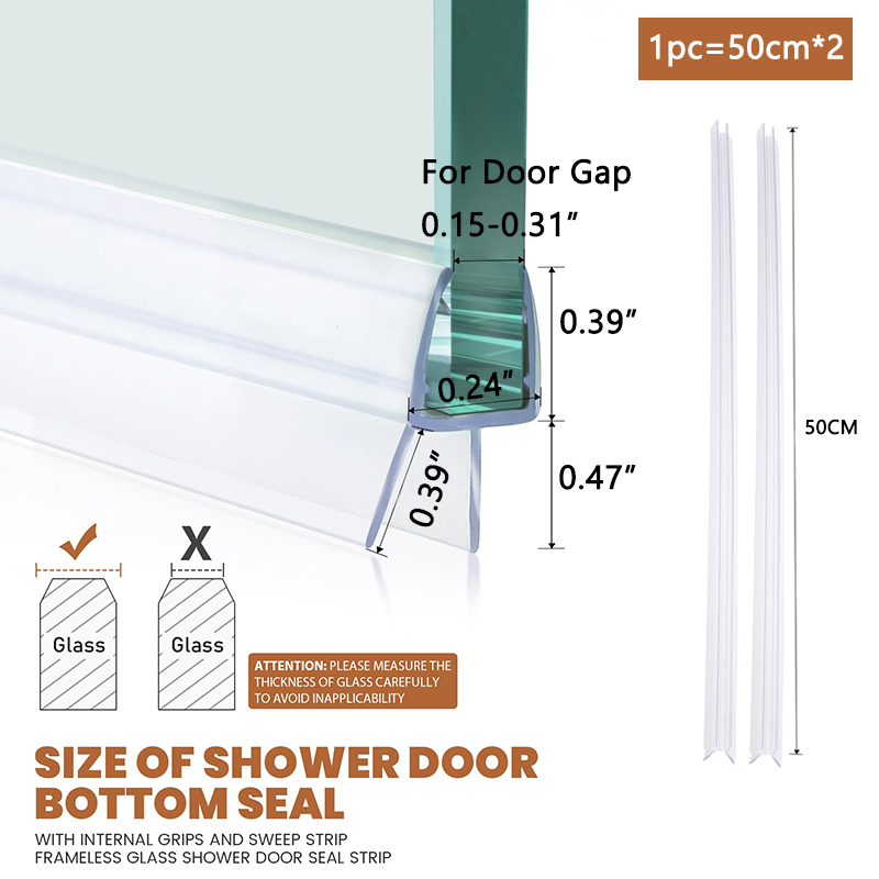 Shower Door Bottom Seal 4-6mm  - Window Lock Bar review and price