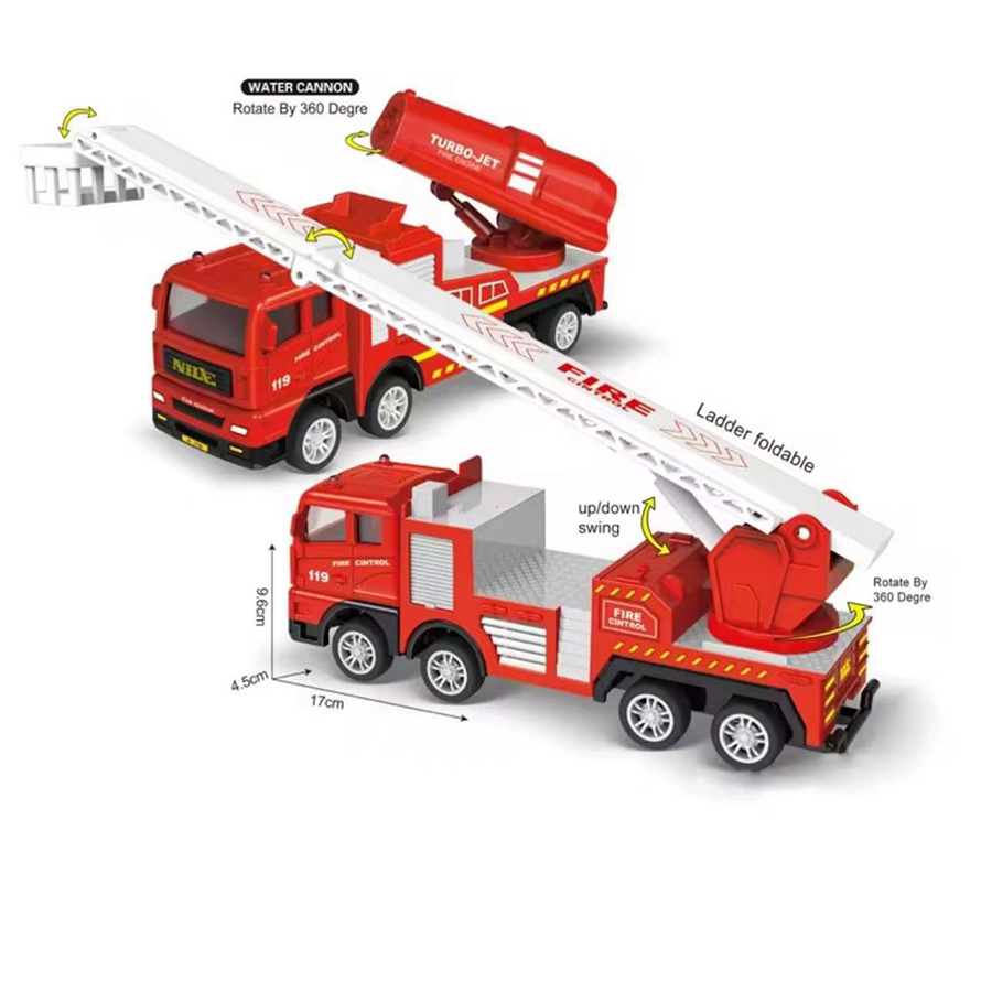 1pc-Alloy Fire Truck 1:32 Simu - Fire Escape Ladder review and price